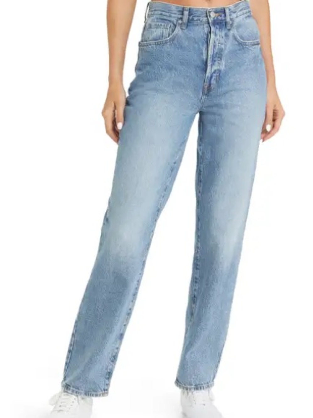 PacSun Light Wash Women's High-Rise Straight Dad Jeans